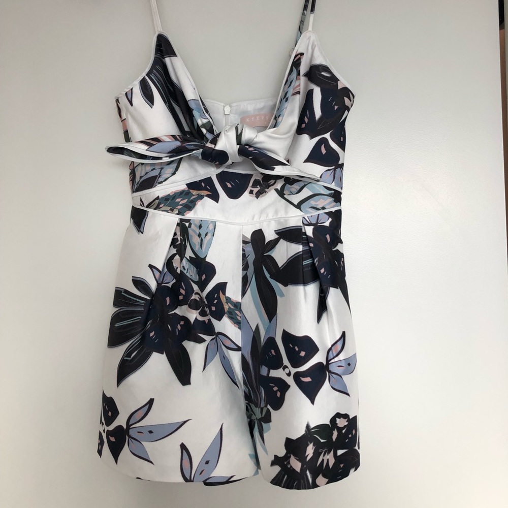 Keepsake floral shorts romper